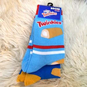 Twinkie Hostess Crew Length Novelty Socks